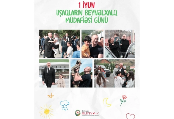 Prezident İlham Əliyevin sosial media hesablarında Uşaqların Beynəlxalq Müdafiəsi Günü münasibətilə paylaşım edilib&nbsp;