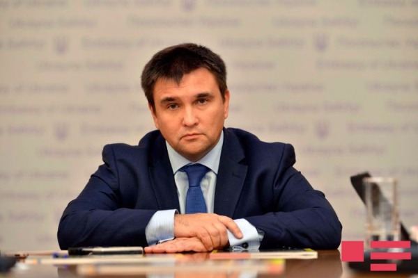 Pavlo Klimkin: "Azərbaycan, Gürcüstan və Moldova ərazisindəki münaqişələrin həlli üçün səylərimizi artırmalıyıq"