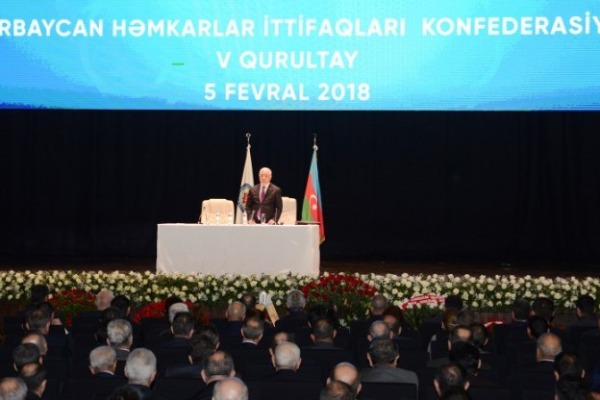 Azərbaycan Həmkarlar İttifaqları Konfederasiyasının V qurultayı işə başlayıb YENİLƏNİB