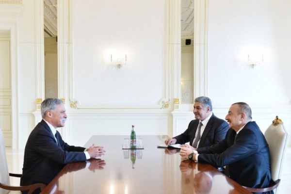 İlham Əliyev Çeyz Kerini qəbul edib