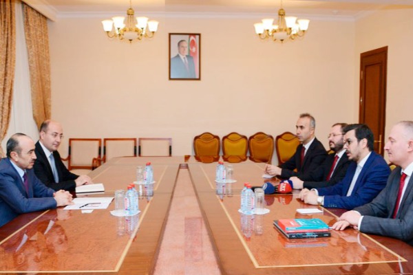 Əli Həsənov Anadolu Agentliyi və TRT kanalının rəhbərləri ilə görüşdü - FOTO