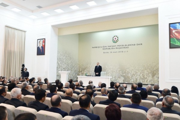 Prezident : "Son illərdə kənd təsərrüfatının inkişafı ilə bağlı böyük nailiyyətlərə imza atmışıq”