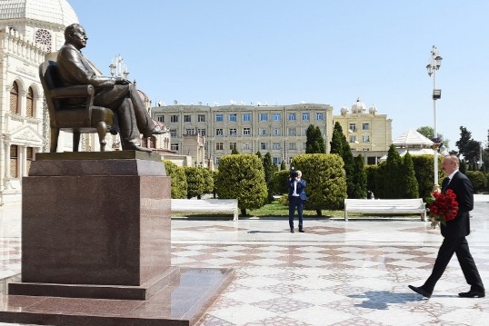 Azərbaycan Prezidenti İlham Əliyev Xaçmaz rayonuna səfərə gəlib