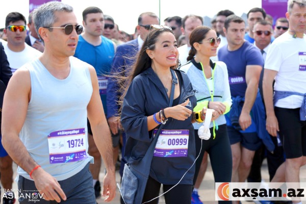 Prezidentin qızları “Bakı Marafonu 2018”də - FOTOLAR