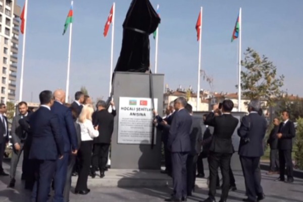 Kayseridə Xocalı parkı və abidəsi açıldı - VİDEO