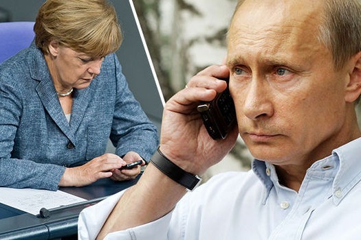 Putinlə Merkel Suriyanı müzakirə etdi