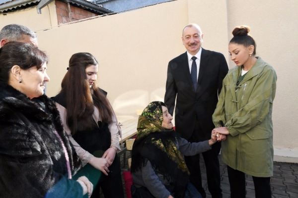 Prezident İlham Əliyev və birinci xanım Mehriban Əliyeva Şamaxıda səfərdə olublar