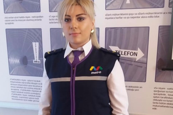 Bakı Metropoliteni tarixində ilk dəfə qadın maşinist işə götürülüb.