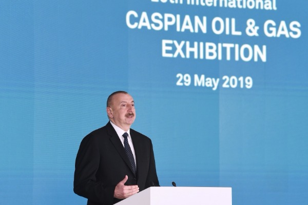 Azərbaycan Respublikasının Prezidenti İlham Əliyev mayın 29-da Bakı Sərgi Mərkəzində XXVI Beynəlxalq “Xəzər Neft və Qaz-2019” sərgi və konfransının, həmçinin IX Xəzər Beynəlxalq energetika və alternativ enerji sərgisinin aç?