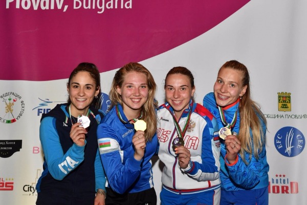 Azərbaycan qılıncoynadanı Avropa çempionatında qızıl medal qazanıb