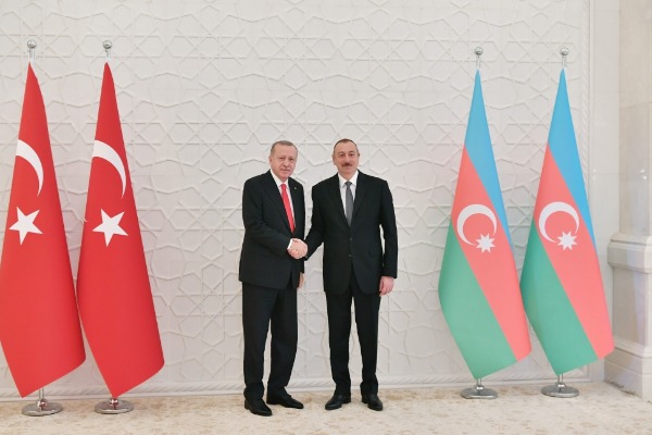 Azərbaycan Prezidenti İlham Əliyev Türkiyə Prezidenti Rəcəb Tayyib Ərdoğan ilə görüşüb