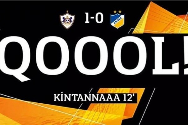 “Qarabağ” komandası APOEL ilə oyunda hesabı açıb
