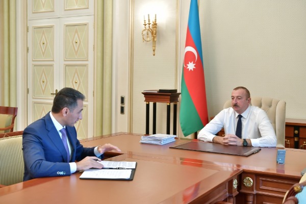 Prezident İlham Əliyev “Azərkosmos” Açıq Səhmdar Cəmiyyətinin sədrini qəbul edib