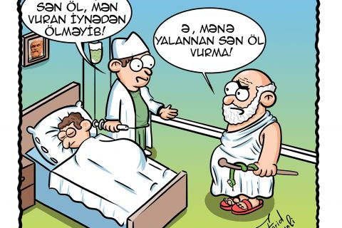 QUMARXANAYA ÇEVRILMIŞ XƏSTƏXANADA XƏSTƏNI ÖLDÜRÜB OĞLUNDAN 9000 MANATINI ALDILAR.   - VİDEO
