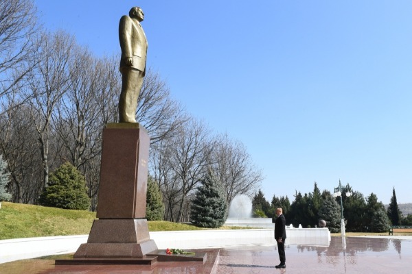 Prezident İlham Əliyev Tovuz rayonuna səfərə gəlib