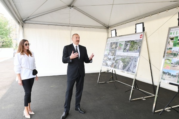 Prezident İlham Əliyev Yasamal rayonunda salınacaq meşə tipli yeni parkda görüləcək işlərlə tanış olub
