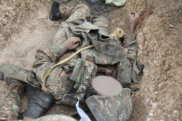 Ordumuzun məhv etdiyi erməni hərbçilərin meyitlərinin görüntüləri