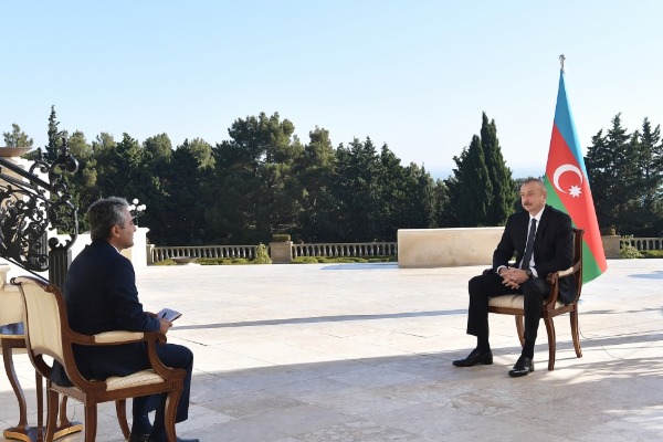 Prezident İlham Əliyev Türkiyənin “A Haber” televiziya kanalına müsahibə verib