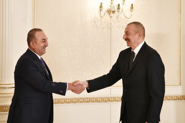 Prezident İlham Əliyev Türkiyənin xarici işlər, milli müdafiə nazirlərini və Milli Kəşfiyyat İdarəsinin rəisini qəbul edib