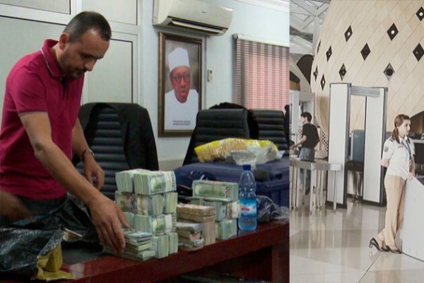 Heydər Əliyev Beynəlxalq Hava Limanında əl yükündə 461,000 dollardan çox pul ilə tutulan adam BUNU TV-də CANLI açıqladıqdan sonra ani şöhrətə qovuşdu!