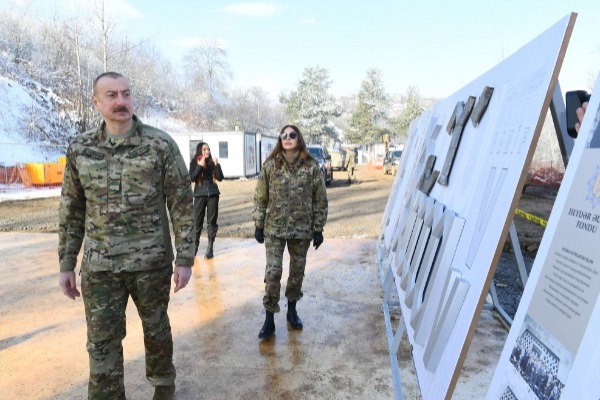 Prezident İlham Əliyev və birinci xanım Mehriban Əliyeva Şuşa şəhərində olublar