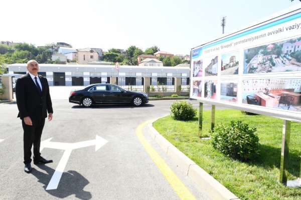 Prezident İlham Əliyev 110/35/6 kilovoltluq “Binəqədi” yarımstansiyasının açılışını edib
