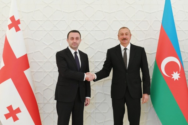 Azərbaycan Prezidenti İlham Əliyev Gürcüstanın Baş naziri ilə görüşüb