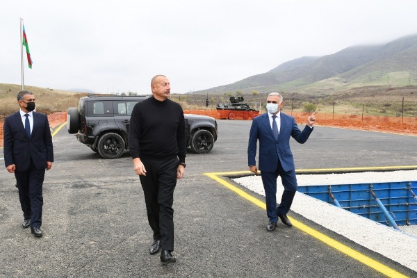 Azərbaycan Respublikasının Prezidenti İlham Əliyev oktyabrın 9-da yeni “Hadrut” qovşaq yarımstansiyasının təməlini qoyub.