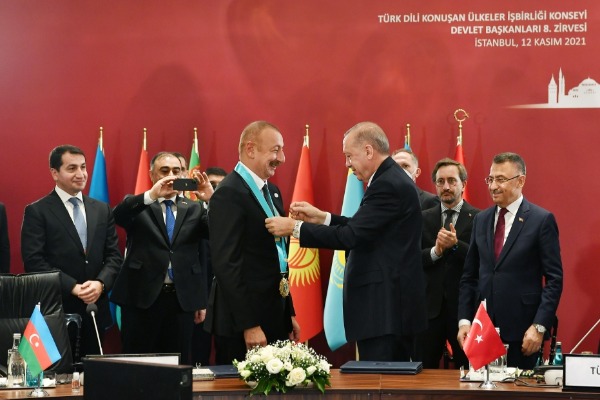 Azərbaycan Respublikasının Prezidenti İlham Əliyevə Türk Dünyasının Ali Ordeni təqdim edilib