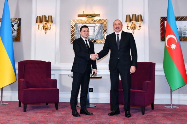 Azərbaycan Prezidenti İlham Əliyev Brüsseldə                        Ukrayna Prezidenti Volodimir Zelenski ilə görüşüb