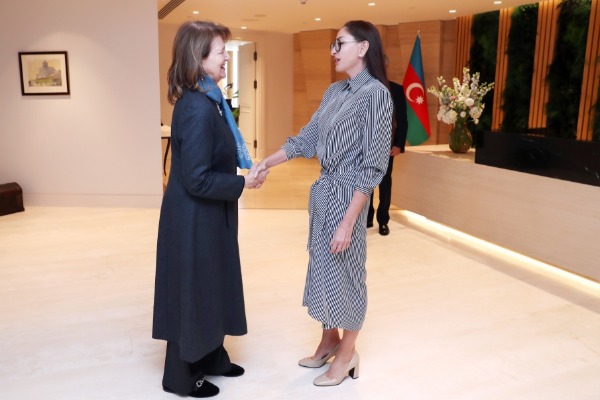 Azərbaycan Respublikasının Birinci vitse-prezidenti Mehriban Əliyeva Böyük Britaniyanın Baş nazirinin Azərbaycan üzrə ticarət elçisi Baronessa Emma Nikolson ilə görüşüb