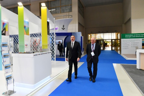 Prezident İlham Əliyev Bakı Enerji Həftəsi çərçivəsində 27-ci Beynəlxalq Xəzər Neft və Qaz Sərgisinin rəsmi açılış mərasimində iştirak edib