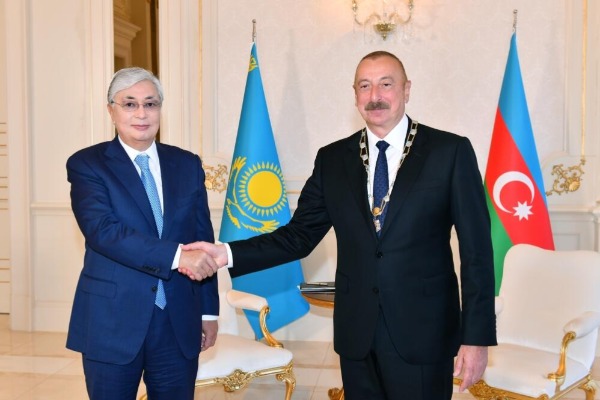 Azərbaycan Prezidenti İlham Əliyev Qazaxıstanın “Altın kıran” – “Qızıl qartal” ali ordeni ilə təltif olunub