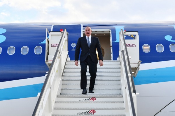 Azərbaycan Prezidenti İlham Əliyev İtaliyaya işgüzar səfərə gəlib