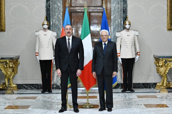 Romada Azərbaycan Prezidenti İlham Əliyevin İtaliya Prezidenti Sercio Mattarella ilə görüşü olub