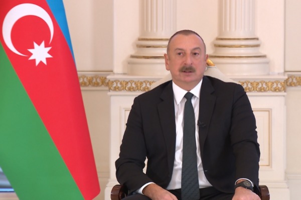 Azərbaycan Prezidenti İlham Əliyev yerli televiziya kanallarına müsahibə verib