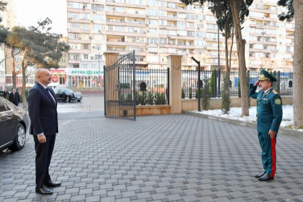Prezident İlham Əliyev Bakıda Dövlət Sərhəd Xidmətinin yeni hərbi hospital kompleksinin açılışında iştirak edib